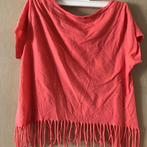 Justice Peach Summer Shirt Size 16 - Picture 6 of 12